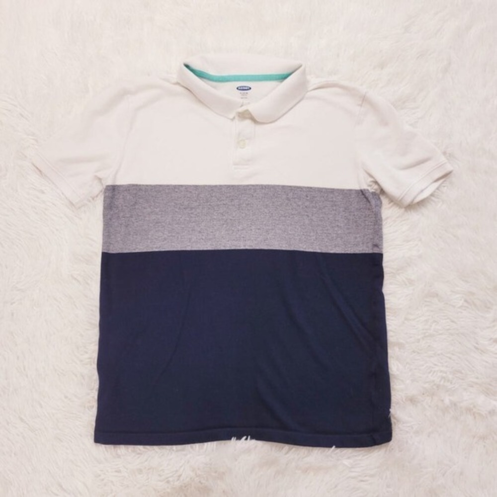 Old Navy Kids XL 14-16‎ Colorblock Polo Shirt Short Sleeve Stretch